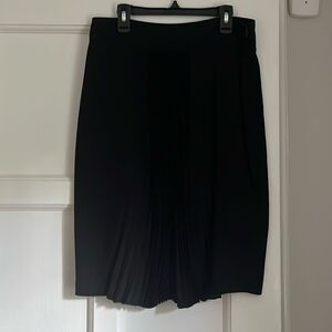 Blumarine black pencil skirt with micro pleat detail